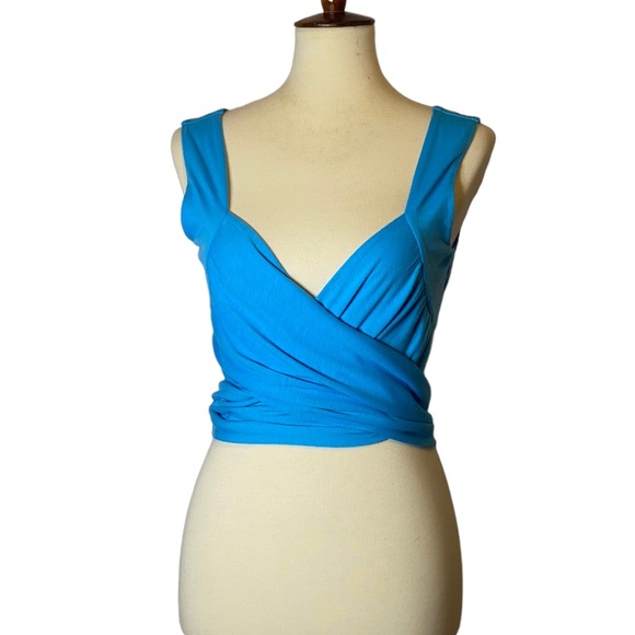 Cider Blue Wrap Top - Picture 12 of 15